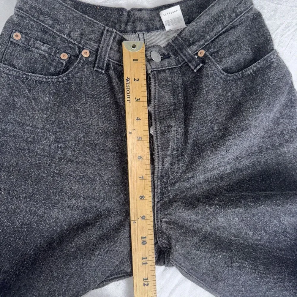 Vintage Levis 501 Mom‎ Jeans Women Sz 9 (24x32) Tapered 17501 0658 USA 90s Black